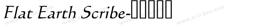 Flat Earth Scribe字体转换